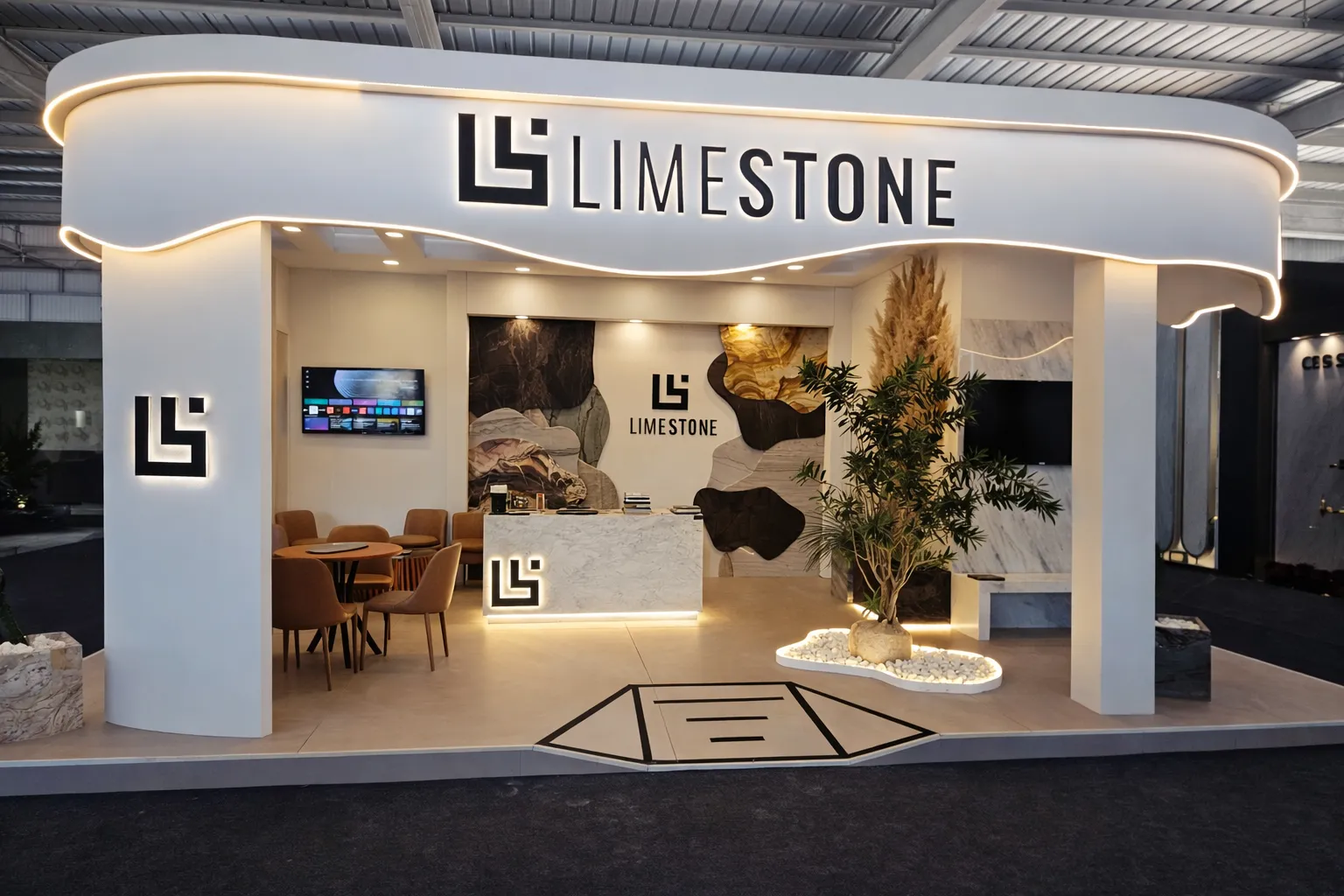 Cenografia profissional para evento empresarial