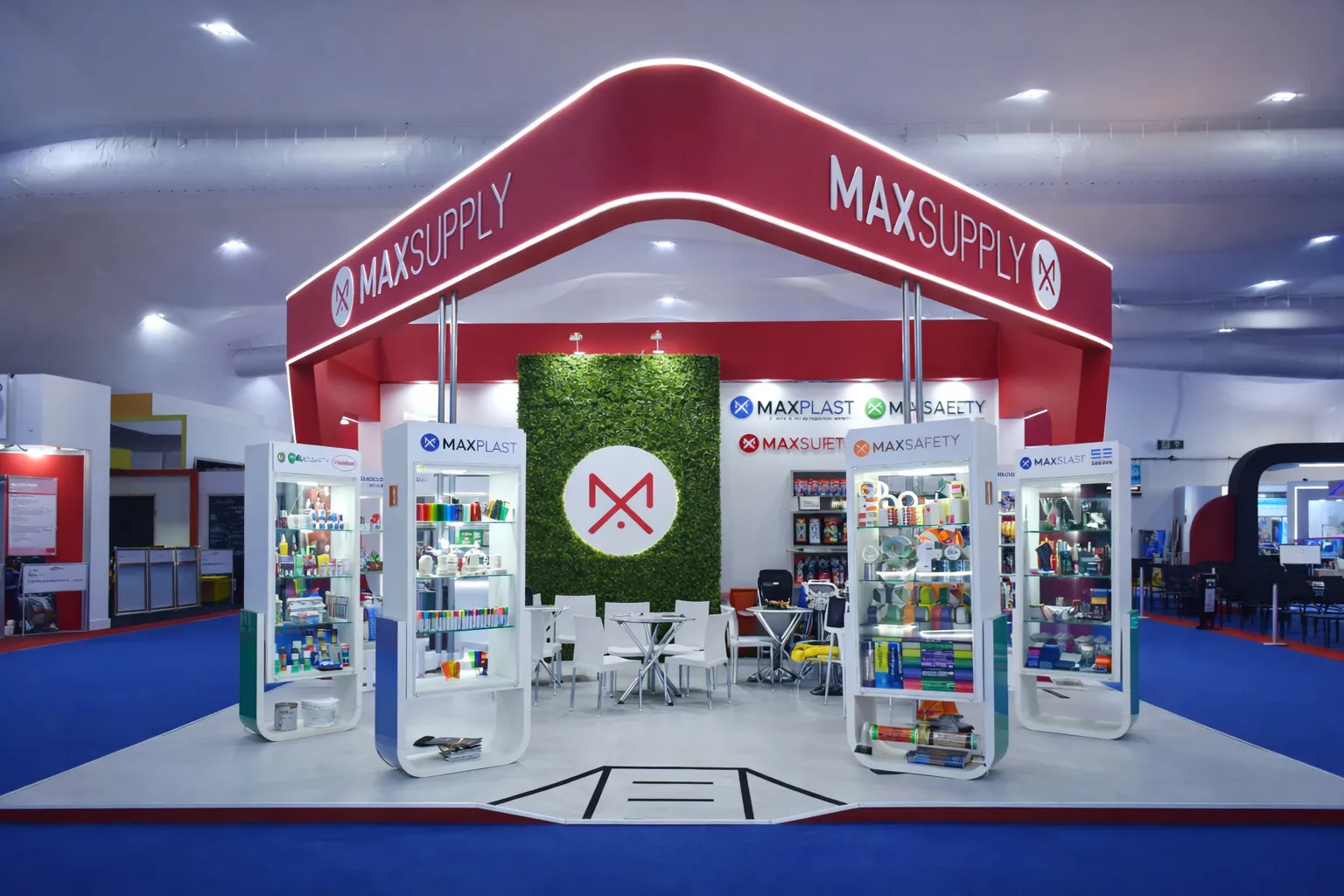 Stand personalizado em feira de negócios no Brasil